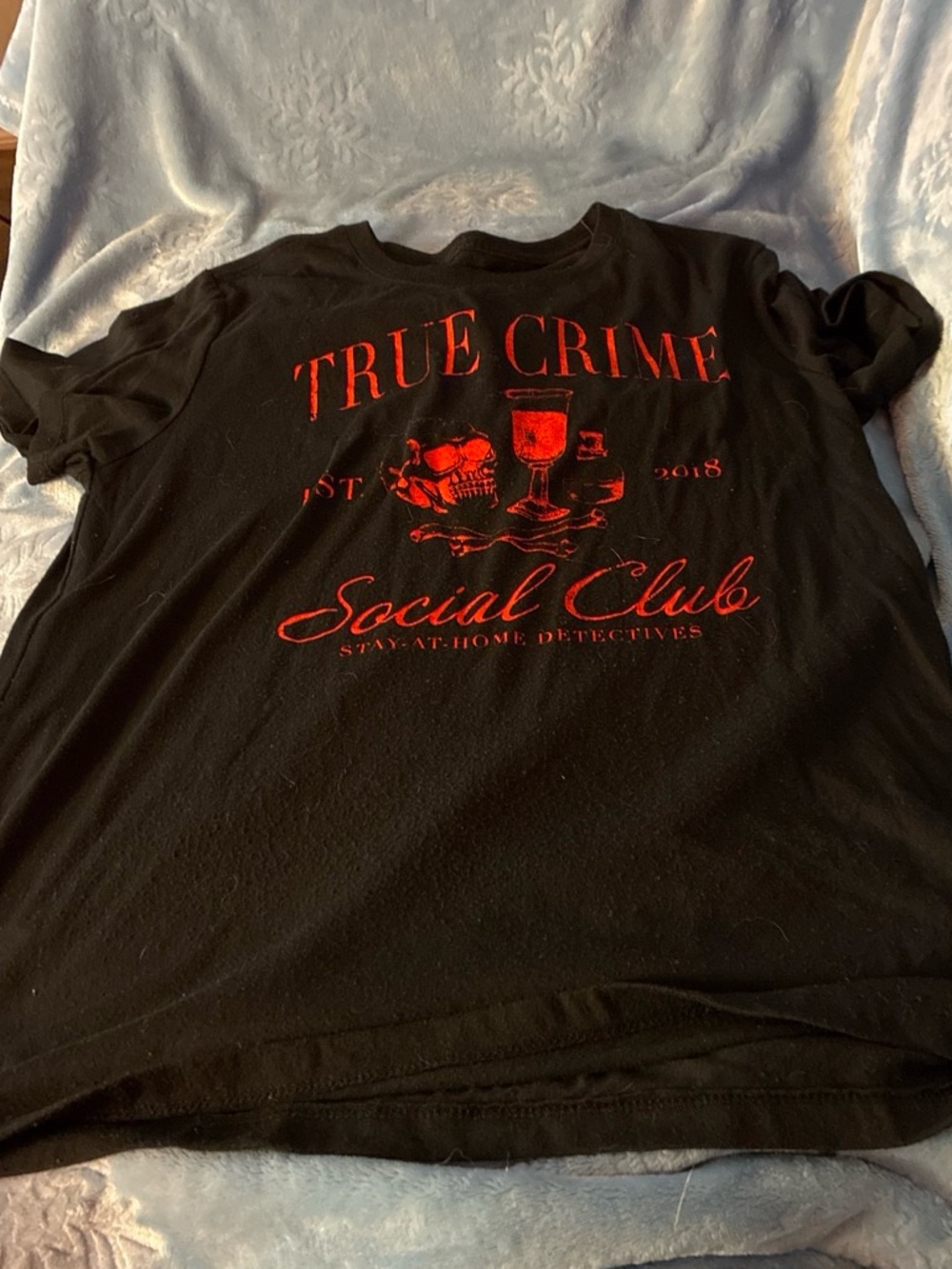 Black "True Crime Social Club" Graphic Tee